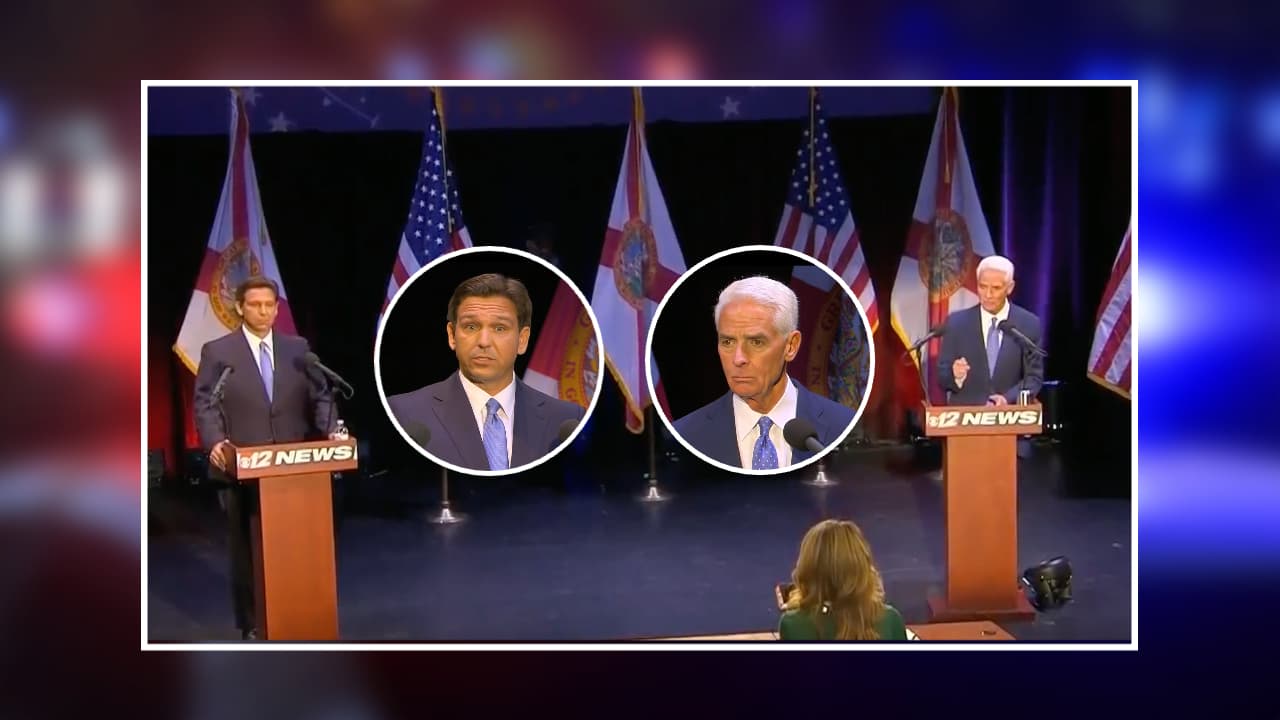 El debate se llevó a cabo en el Teatro Sunrise de Fort Pierce.