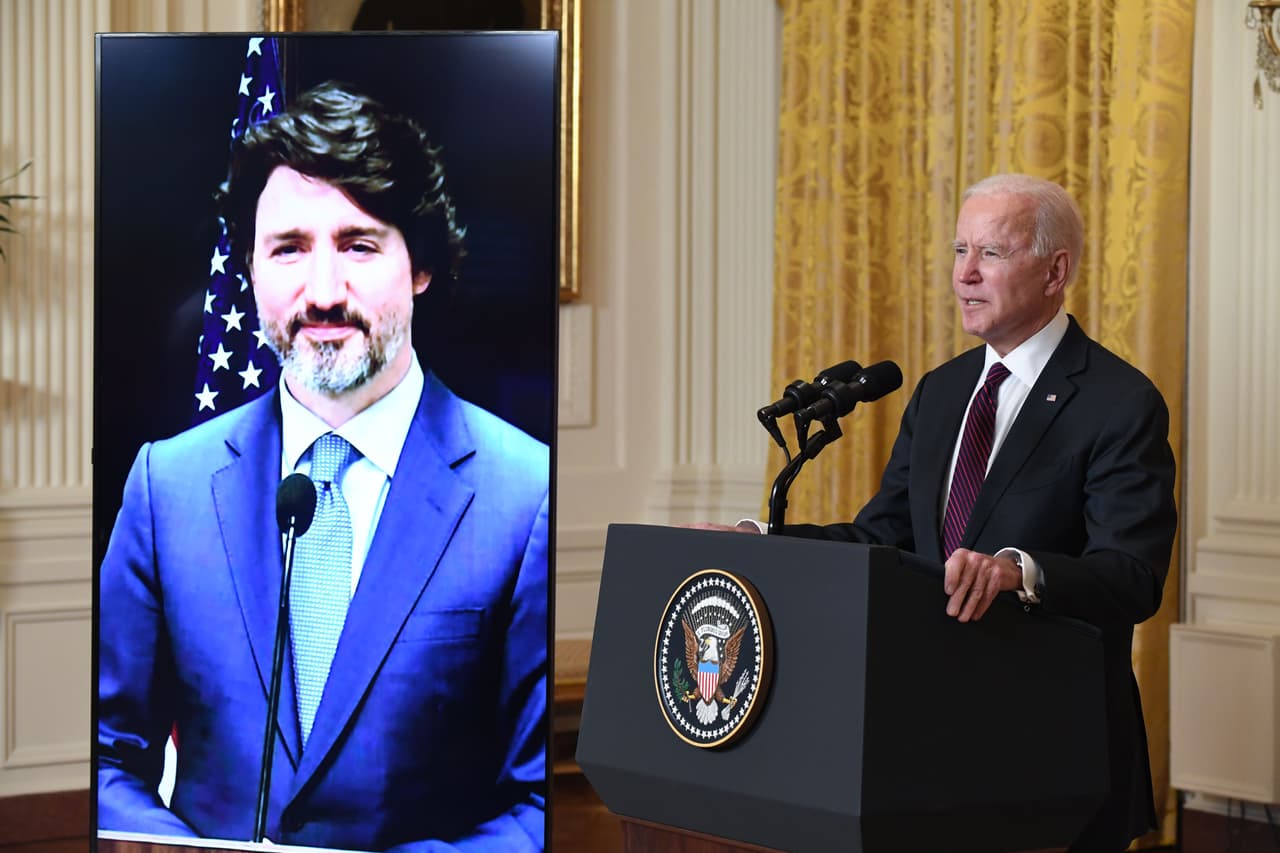 Biden inicia encuentros bilaterales con una reunión virtual con Justin Trudeau