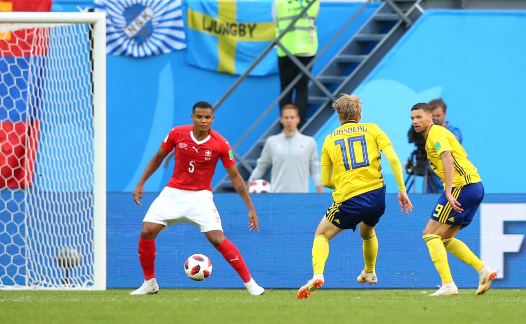 144.- Emil Forsberg (Suecia) al minuto 66. Suecia 1-0 Suiza. Cuartos de Final.