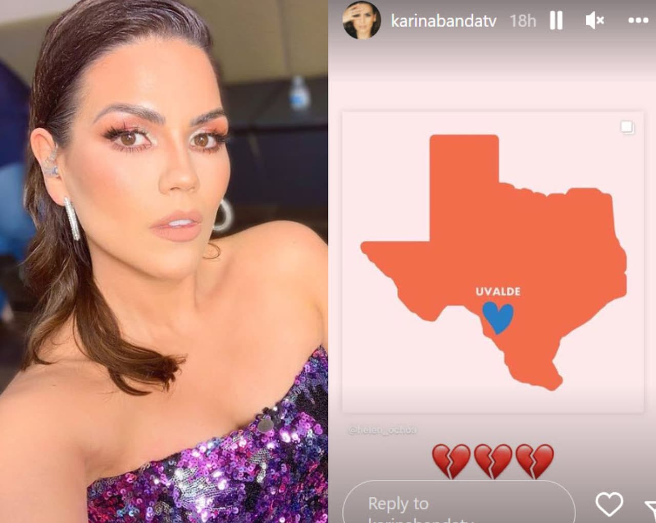 Karina Banda terminó con el corazón roto tras lo sucedido.