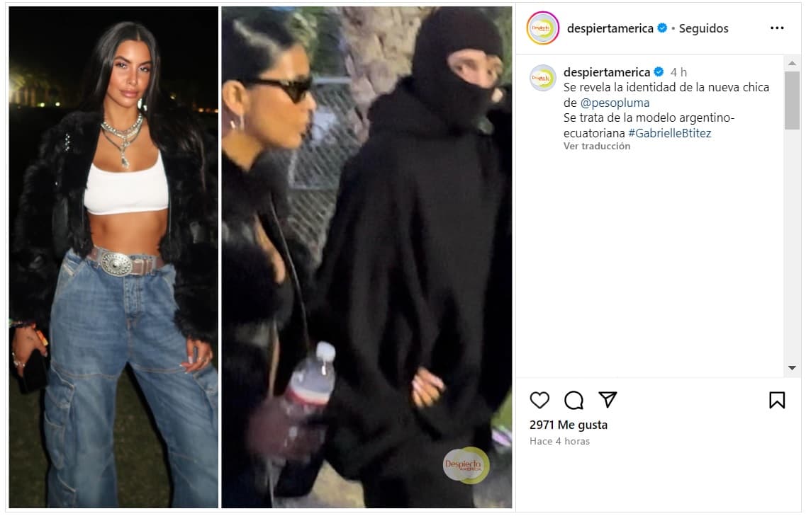 Despierta América revela la identidad de la mujer que asistió a Coachella con Peso Pluma.