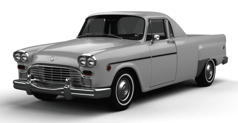 El más inusual de la renacida línea de Checker será esta pickup liviana al estilo de las antiguas Chevrolet El Camino. Los modelos Checker nunca fueron autos precisamente pequeños pero al lado de una pickup moderna este modelo lucirá como un verdadero compacto.