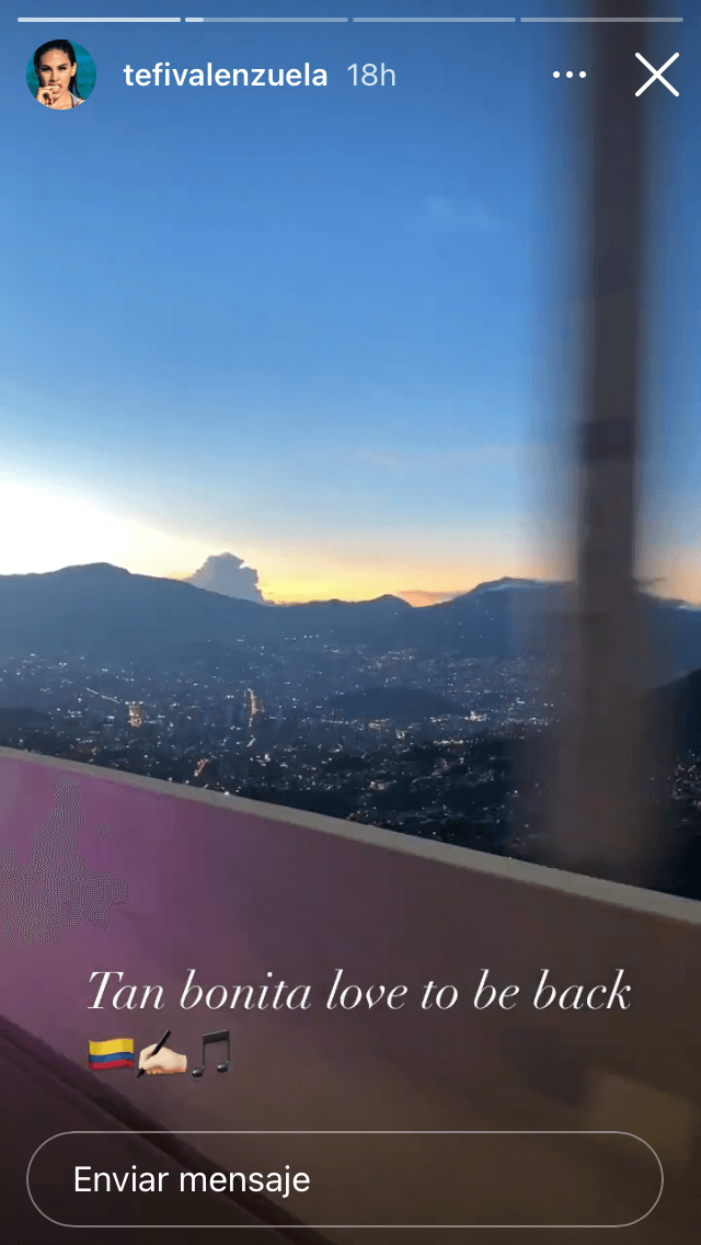 Este 14 de diciembre, 'Tefi' Valenzuela viajó a Colombia, pese al "miedo" que tiene de salir. Allí cumplirá con algunos compromisos como la grabación de un video musical, de acuerdo con lo que dio a conocer en Instagram.