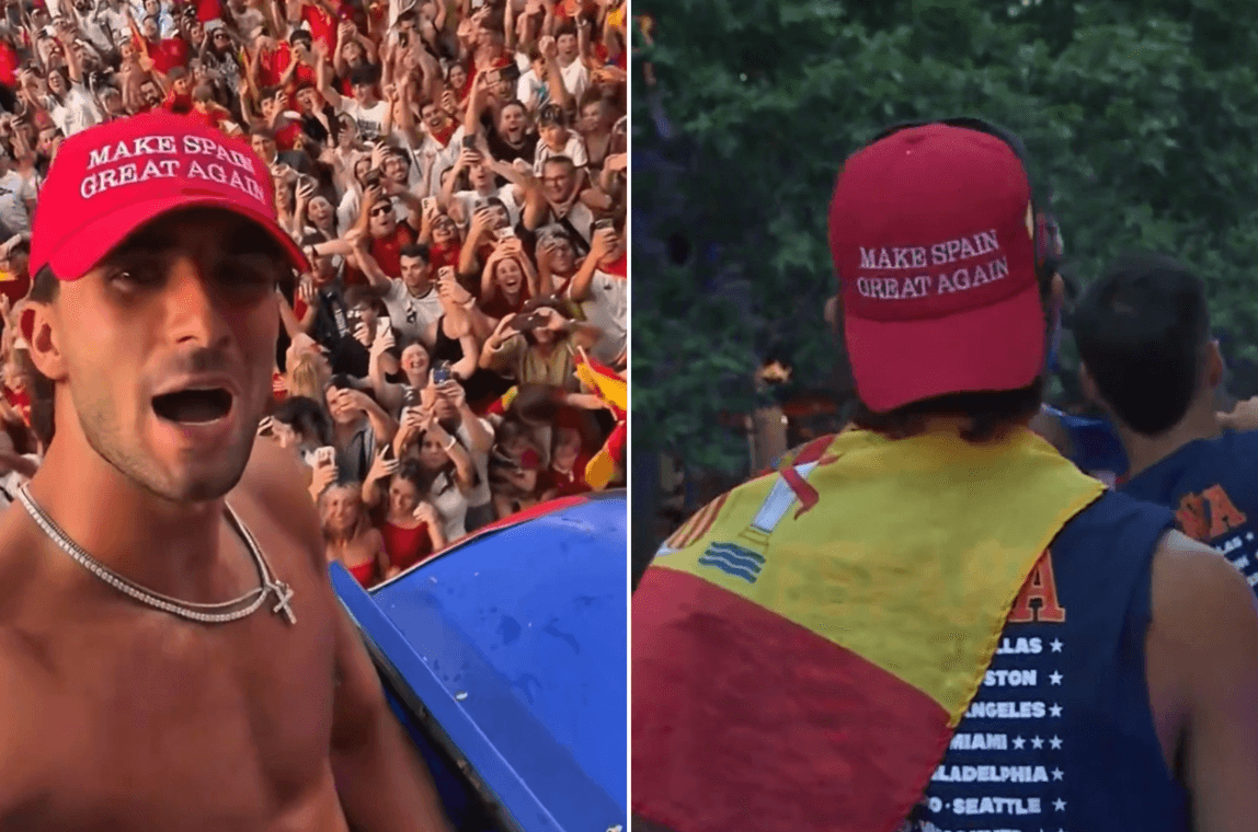 Ferran Torres aparece con una gorra inspirada en el lema de Trump y genera polémica