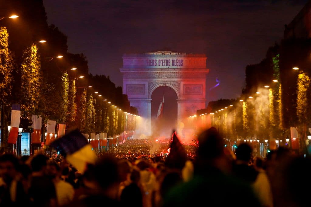 Las calles de París fueron escenario de la gran celebración por el título de Francia en el Mundial de Rusia 2018.