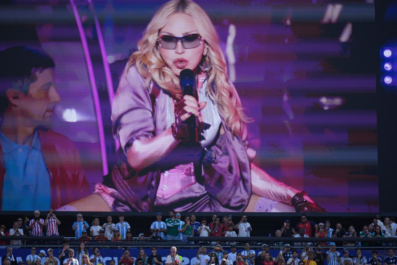 Maddona fue una de las estrellas participantes durante el primer tiempo de la final.