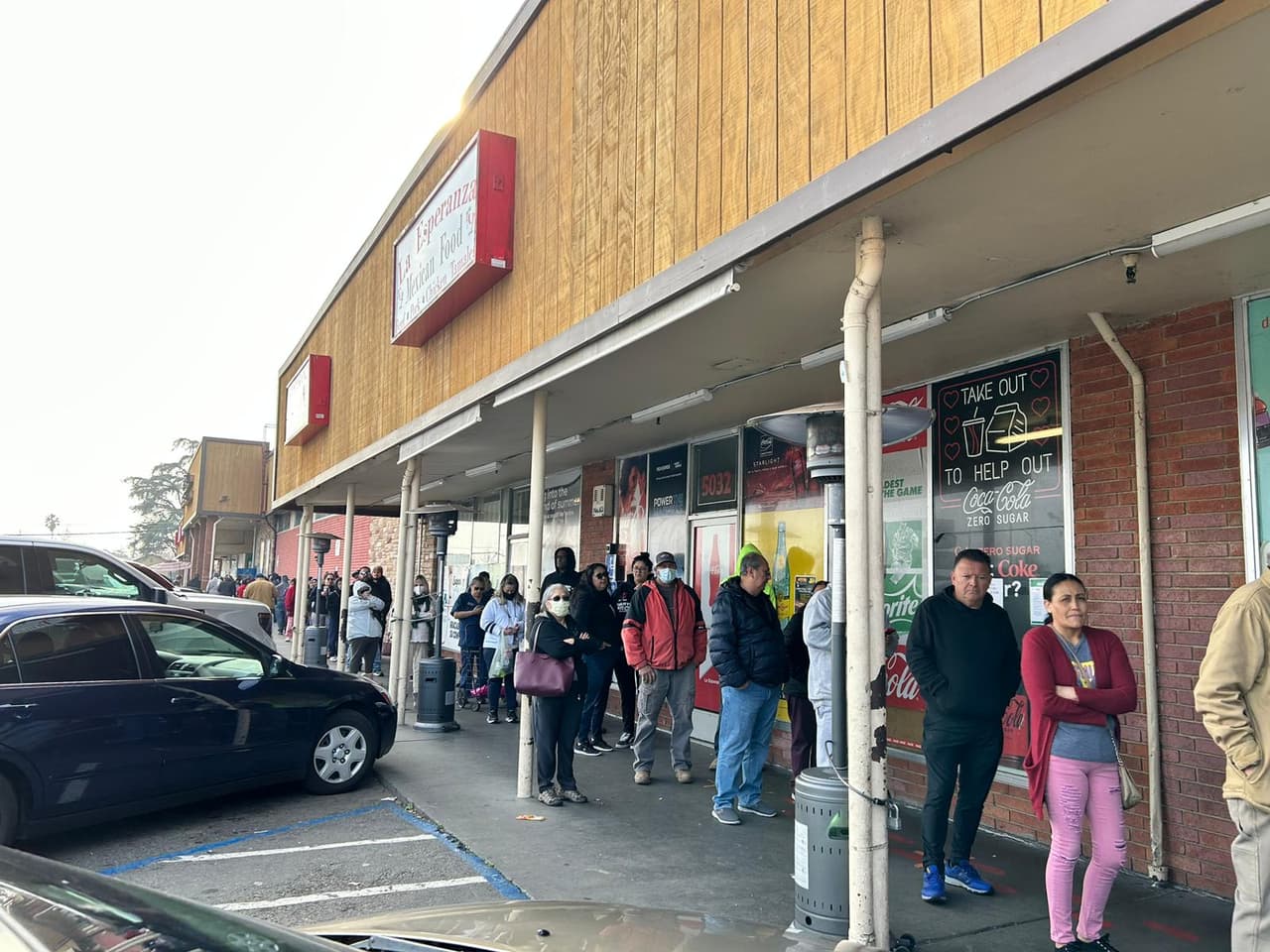 Congestionamientos y largas filas en Sacramento