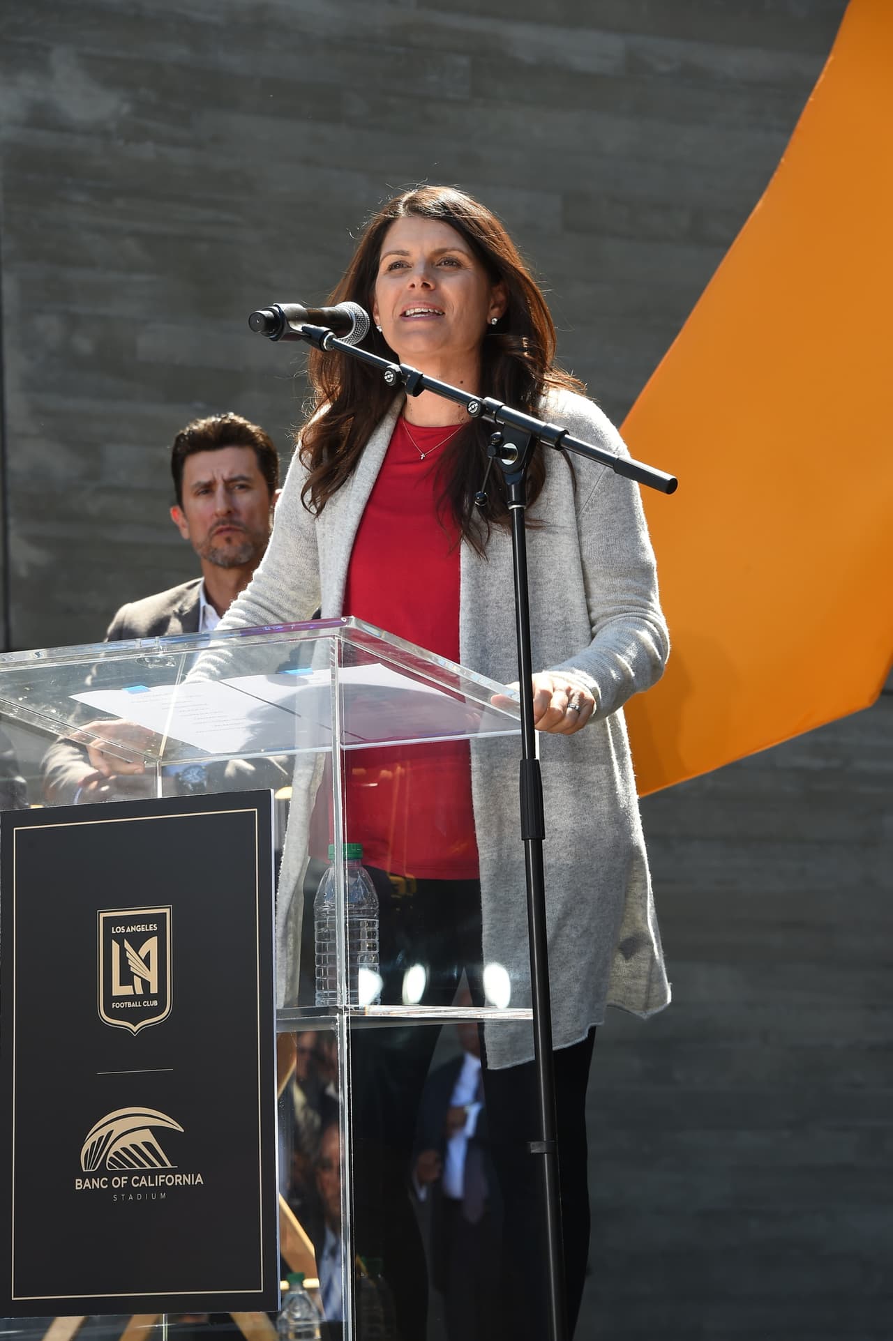 Entre los disertantes también estuvo la excampeona del mundo y medallista olímpica con la selección de Estados Unidos, Mia Hamm. (LAFC)
