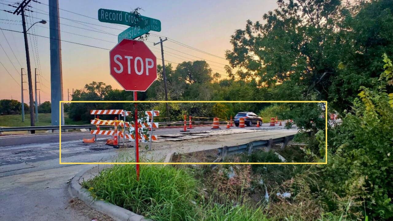 Lugar donde Teresa González cayó en una alcantarilla. Foto proporcionada por su familia.