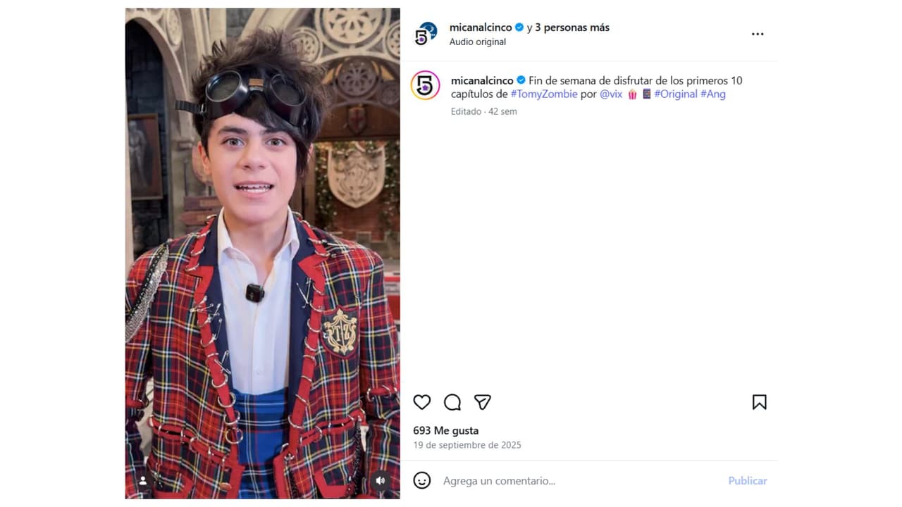 En ‘Tomy Zombie’, Emiliano interpretó a 'Bobby'.