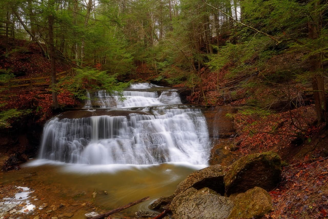 Más sobre Hell’s Hollow Falls,
<b><a href="https://www.dcnr.pa.gov/StateParks/FindAPark/McConnellsMillStatePark/Pages/default.aspx">aquí</a></b>.