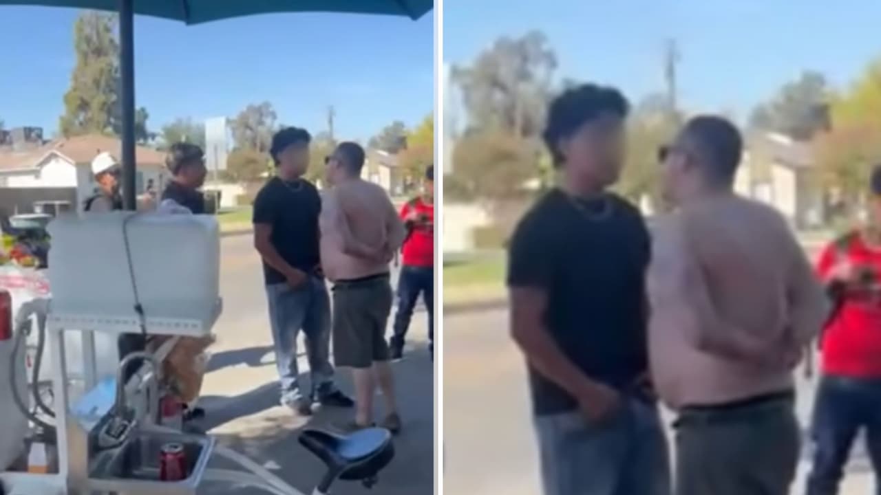 Tras los primeros insultos,
<b> uno de los estudiantes defendió a Villalobos.</b> Por lo que, Martino lo encaró.