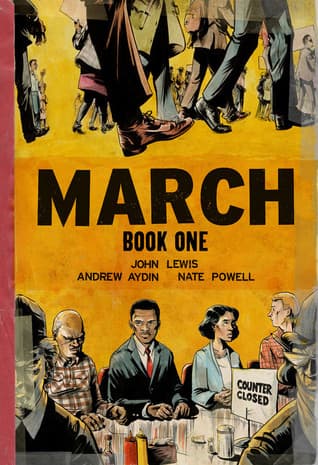 March: Book One (Libro. 12+) Esta novela gráfica captura de manera poderosa el espíritu de la segregación racial.