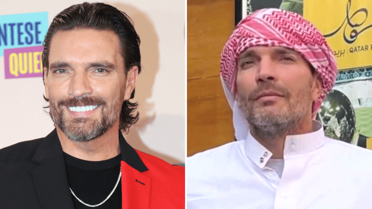 Julián Gil presumió orgulloso sus sandalias de pescado en Qatar: "Con estilo se nace"