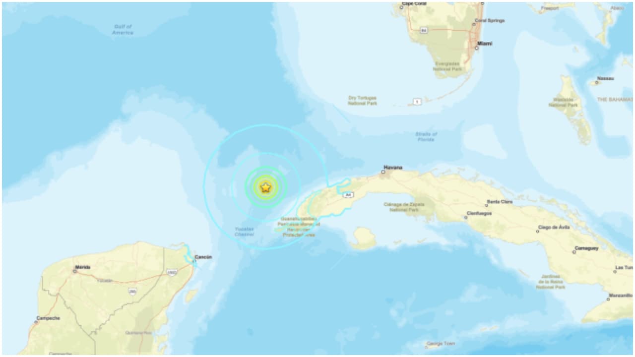 Reportan que terremoto en occidente de Cuba se sintió en varias partes de Florida