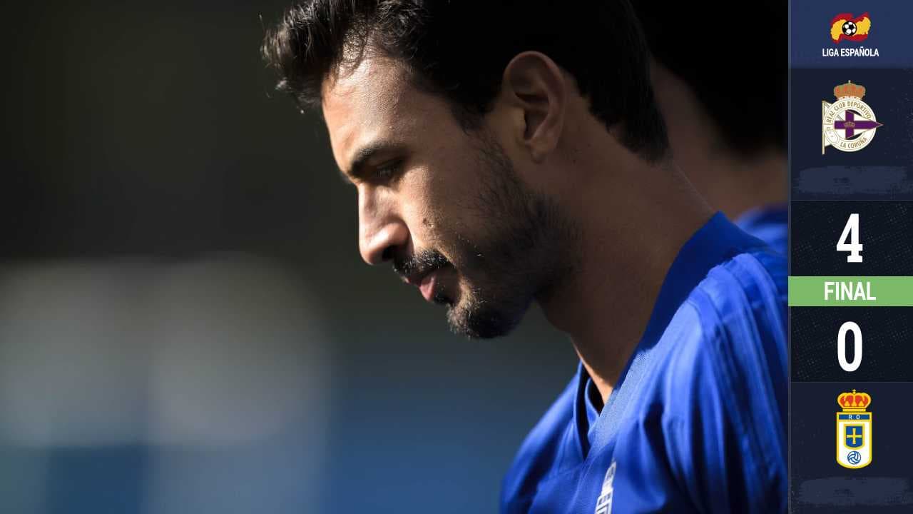 ¿La buena? Oswaldo Alanís se recuperó ¿la mala? El Real Oviedo cayó 4-0