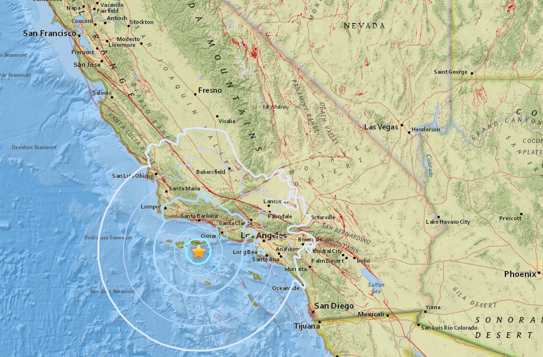 Temblor de magnitud 5.3 se sintió en el sur de California