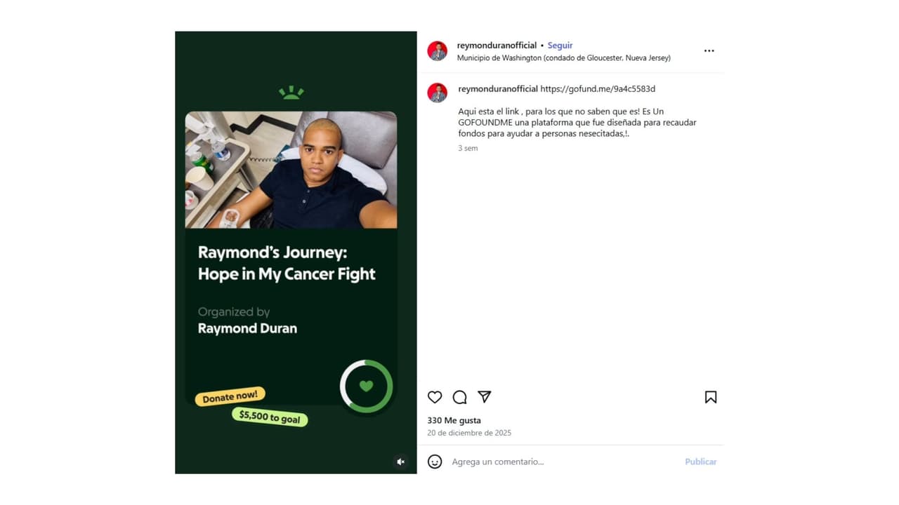 Reymond Durán llevaba meses luchando contra el cáncer.
