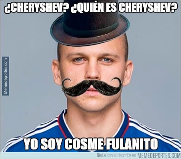 Cheryshev estaba sancionado por acumulación de amonestaciones, Real Madrid lo alineó y los memes no perdonaron la burla por el error.