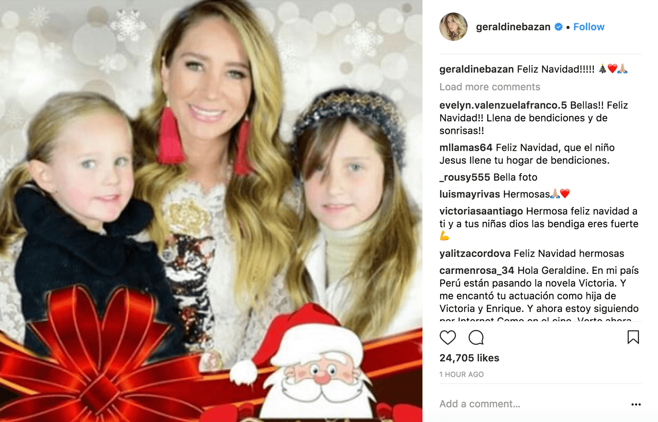 Un año después, a raíz de su separación, vemos que Gabriel Soto ya no aparece en sus publicaciones navideñas.