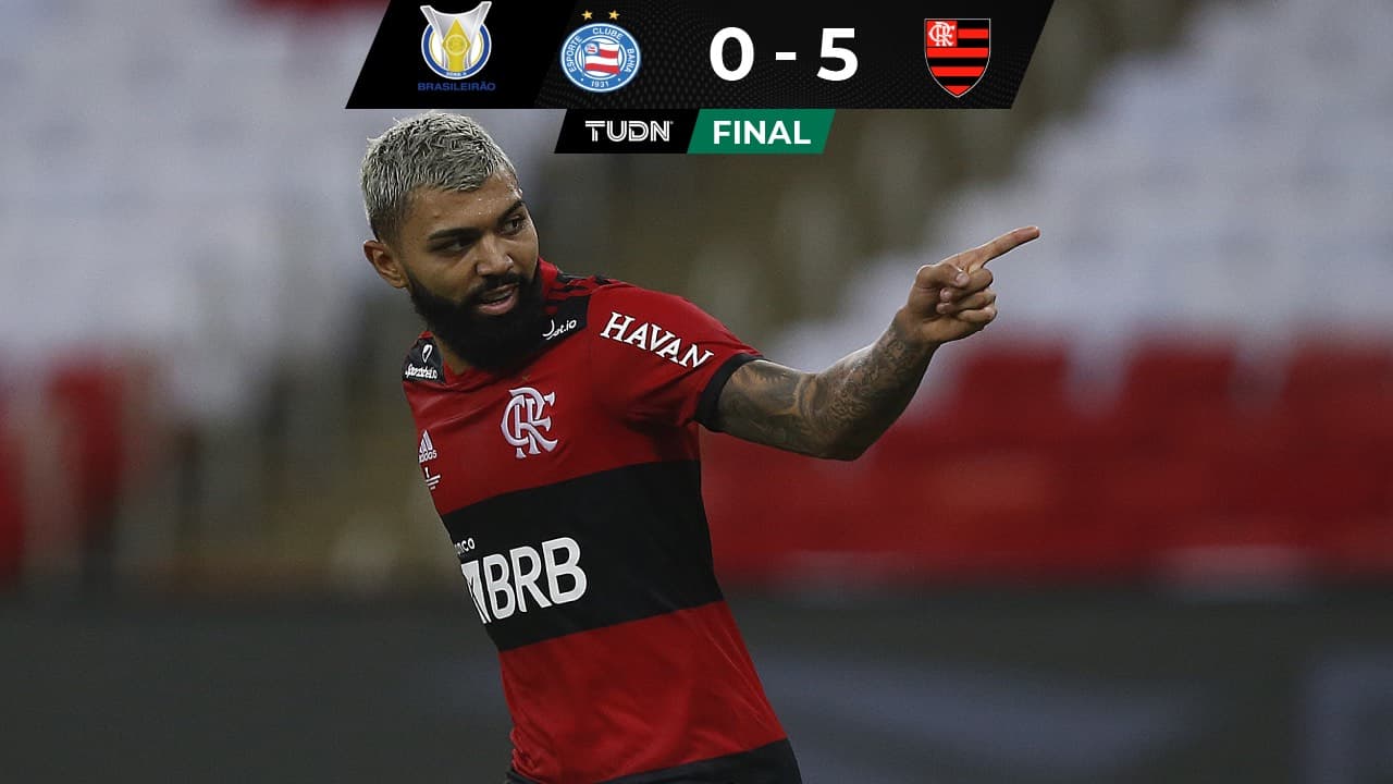 Con Gabigol en modo 'killer' el Flamengo se impuso a Bahía