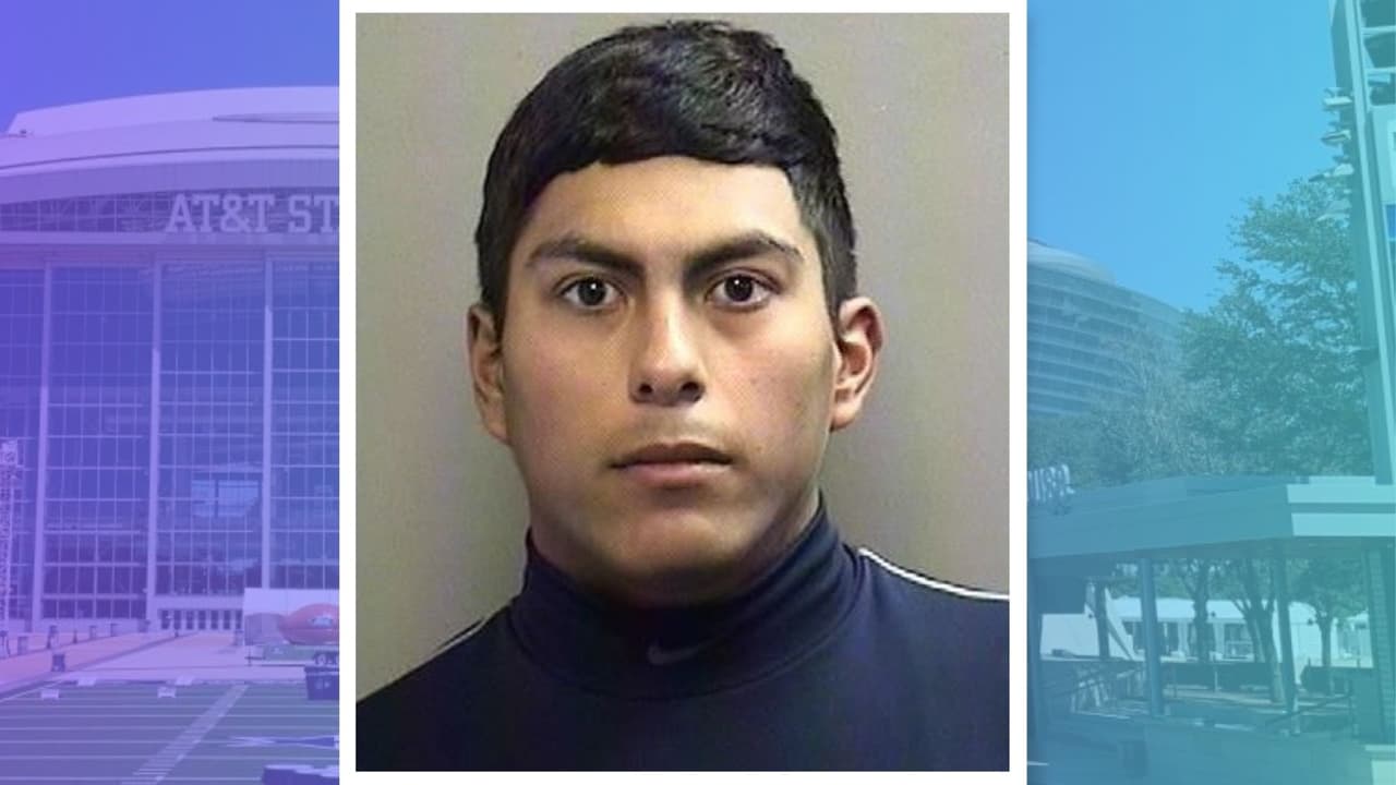 Imagen de Diego Soto, de 19 años, divulgada por las autoridades tras su arresto en el AT&T Stadium.