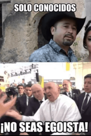 ¿Recuerdan cuando el papa Francisco regañó a una señora en México? Con Rubí cobró otro matiz el suceso.