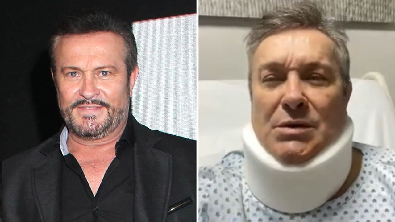 Arturo Peniche aparece utilizando collarín y cuenta por qué terminó en el hospital