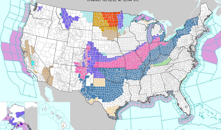 Nueva tormenta invernal pone bajo alerta a 64 millones de personas desde Texas a Michigan