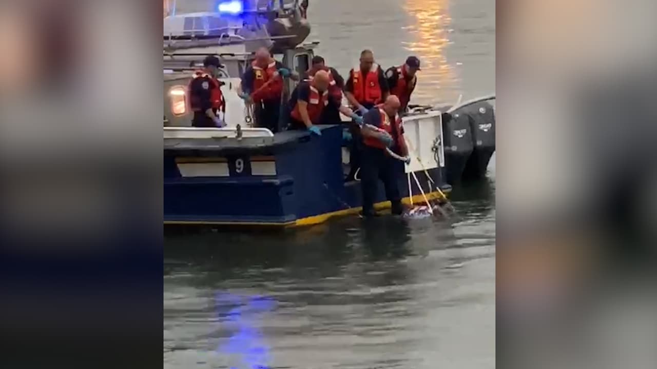 Así fue como los bomberos sacaron el cuerpo de un hombre ahogado del East River