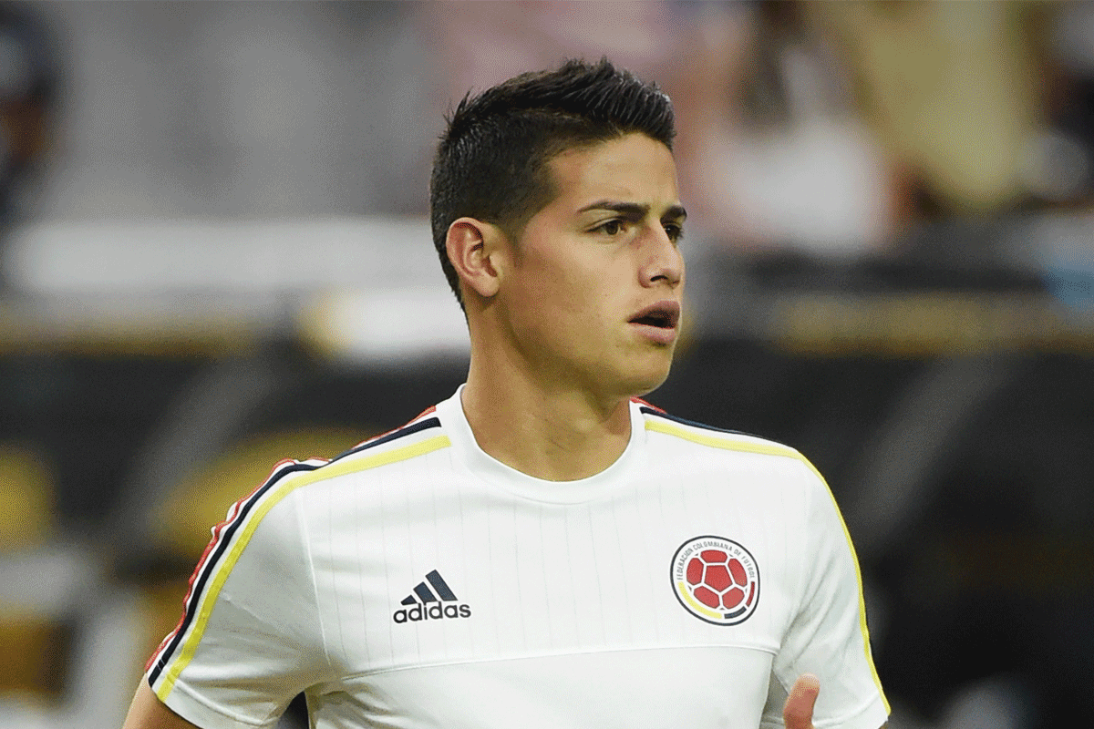 James Rodríguez y su decoloración de pelo