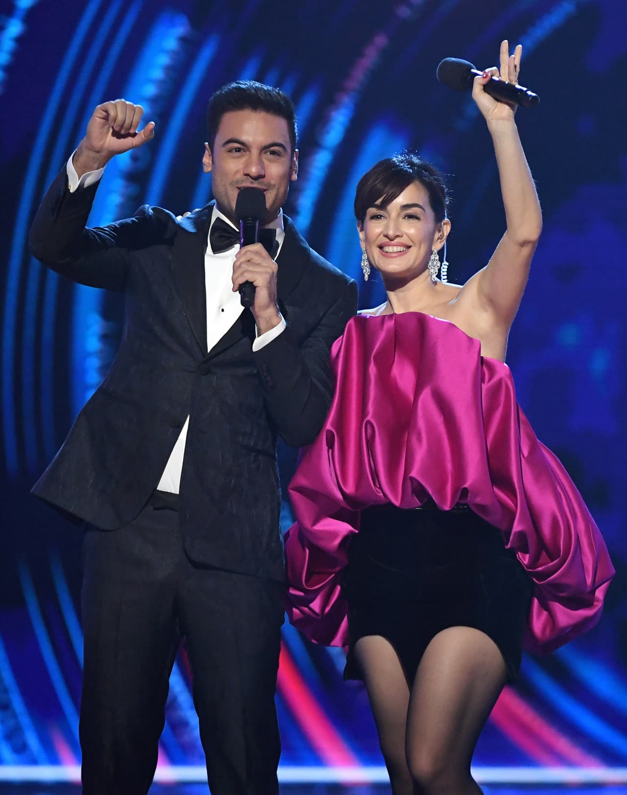 Carlos Rivera y Ana de la Reguera estuvieron a cargo de la conducción de la gala.