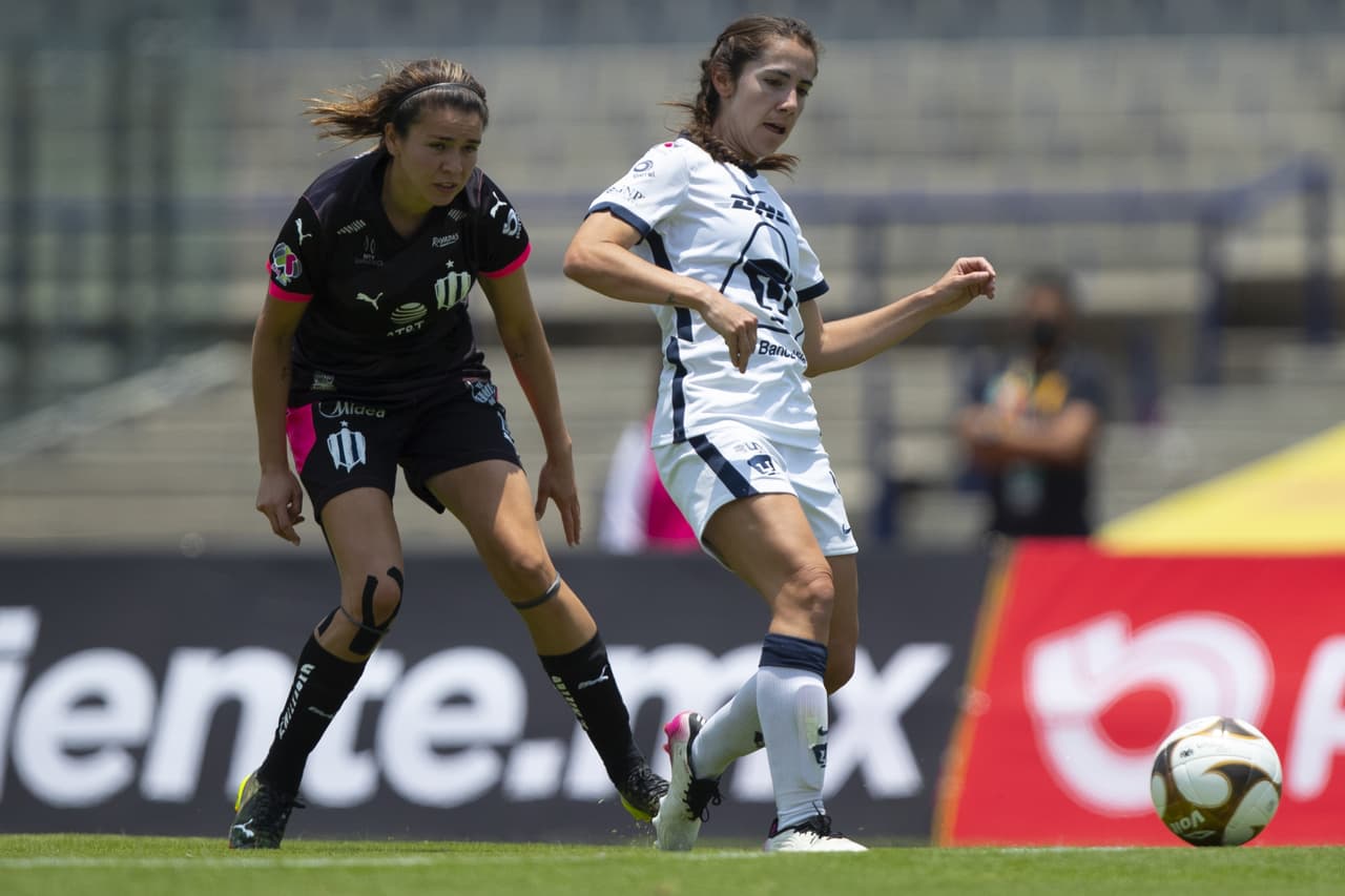 De la mano de Annia Mejía y Mónica Monsiváis Monterrey logra vencer 1-2 a La Pumas y tomar ventaja en la serie.
