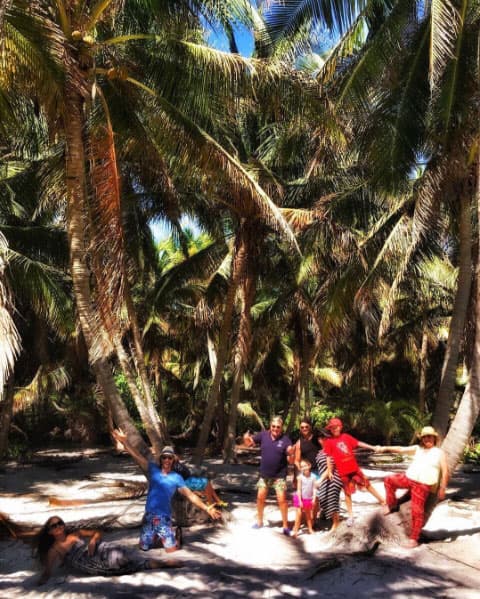 Ahora aprovecharon para pasar unos días en familia.