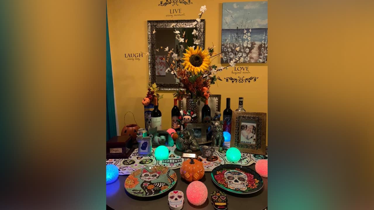 Carmen CZ Zavala - "Este es en memoria de mi papá 🦁🌻 y mis 4 felinos 🐾💙 #hakunamatata ✌🏼🇲🇽💀🇺🇸💙😺"