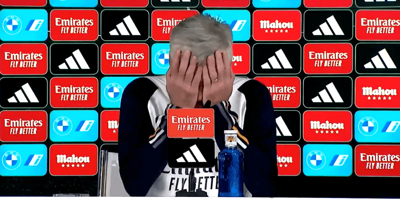 Ancelotti pasa vergonzoso lapsus durante conferencia de prensa
