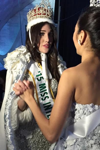 Edymar recibió las felicitaciones de todas sus compañeras, la venezolana no cabía de la felicidad.