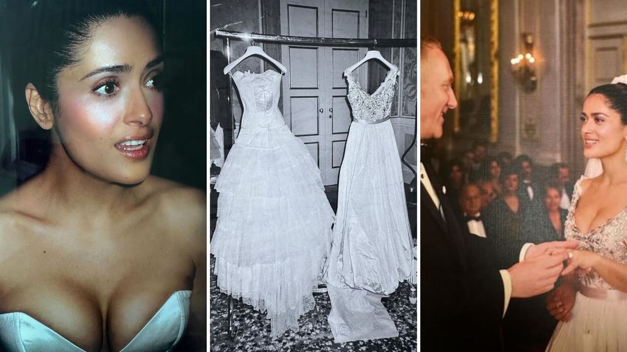 Salma presume fotos de su boda con François-Henri Pinault.