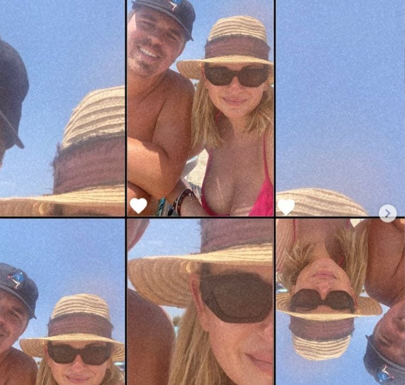 Ella mantiene una relación sentimental con el publicista Adam Ayers.
<br>