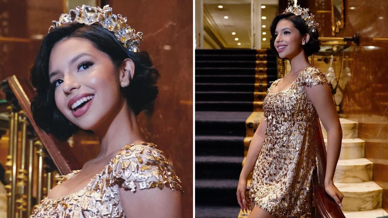 Ángela Aguilar usó este vestido de ‘milagritos mexicanos’ para los Premios Juventud 2022.