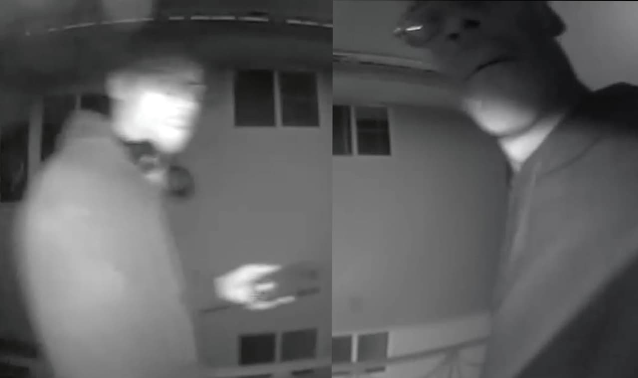 Video capta a sospechoso espiando por la ventana de una casa en Los Ángeles