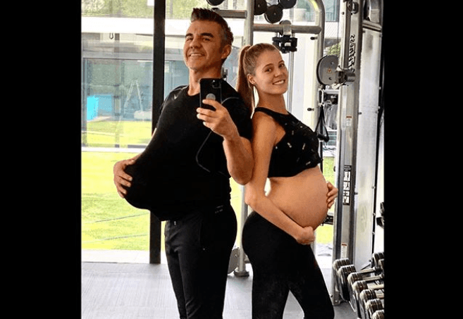 Juntos compartieron cada etapa del embarazo con gran ilusión.