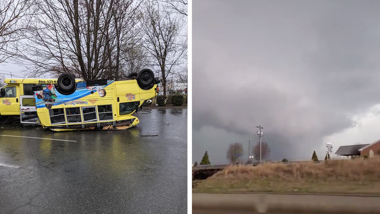 Tornado y tormentas severas dejan algunos daños en Carolina del Norte