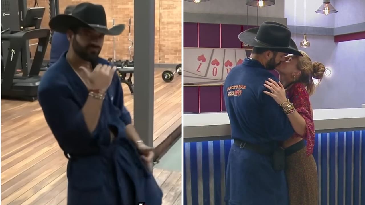 Adrián Di Monte cumple su promesa: frente a Nuja, se quita la ropa y muestra, sin tapujos, sus glúteos