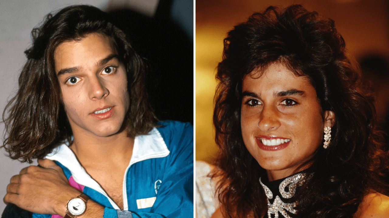 Ricky Martin y Gabriela Sabatini