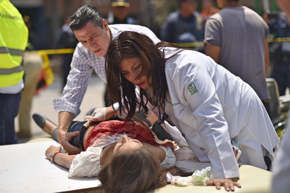 Solidaridad por terremoto en México 2017.