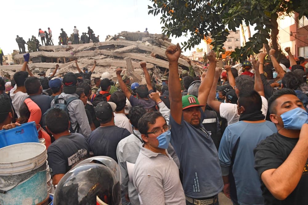 Solidaridad por terremoto en México 2017.