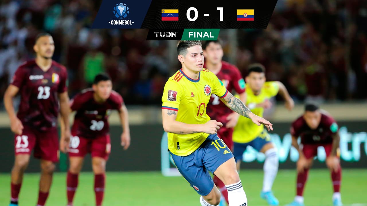 Venezuela 0-1 Colombia en Eliminatorias Conmebol: marcador, goles y resultado