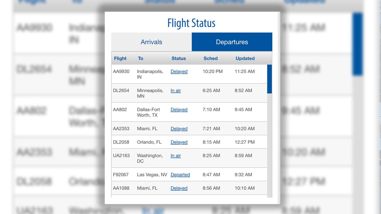 Persisten retrasos este lunes en el Aeropuerto RDU