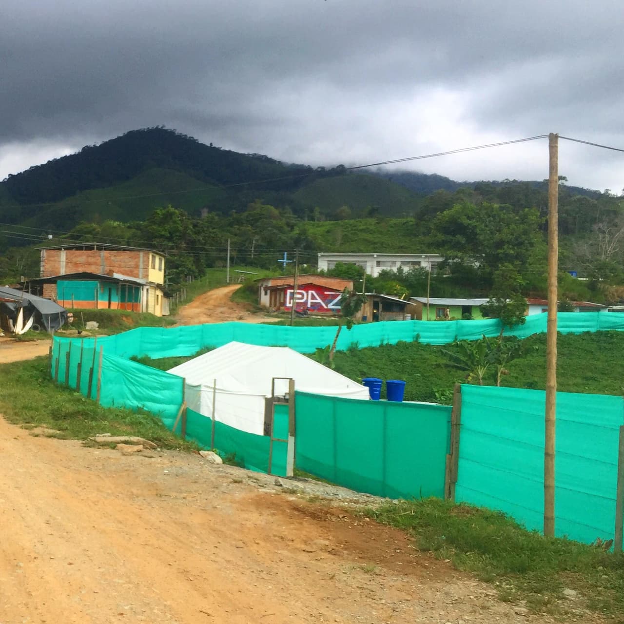 The United Nations base, where observers currently live while they monitor the peace process – Madrigales, Nariño. Photo by Maximo Anderson.